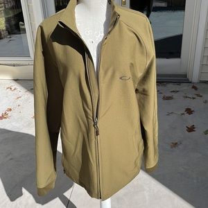 Oakley light raincoat full zip moss green
